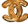 Secondhand Chanel CC Gold Plated Quilted Brooch
