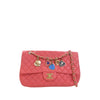 Chanel Medium Classic Lambskin Valentines Heart Charms Single Flap Secondhand