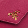 Prada Bicolor Saffiano Envelope Wallet On Strap Secondhand
