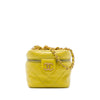 Chanel Small CC Quilted Lambskin Vanity Case With Chain Secondhand