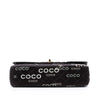 Chanel Medium Classic Canvas Coco Print Double Flap Secondhand