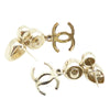 Chanel CC Gold Plated Faux Pearl and Rhinestone Drop Earrings Secondhand