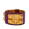 Hermès Gold Plated and Swift Collier de Chien Bracelet T4 Secondhand