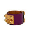 Hermès Gold Plated and Swift Collier de Chien Bracelet T4 Secondhand