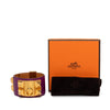 Hermès Gold Plated and Swift Collier de Chien Bracelet T4 Secondhand