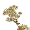 Chanel CC Gold Plated Rhinestone Embellished Drop Bullet Back Earrings Secondhand