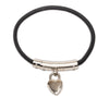 Secondhand Hermès Leather Cadena Heart Charm Bracelet