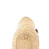 LOEWE Anagram Basket Small Raffia x Leather Handbag in Beige x Brown Secondhand
