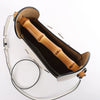 LOEWE Bamboo Buckets Leather 2Way Handbag in White Secondhand