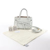 Secondhand LOEWE Gate Mini Top Handle Leather 2Way Handbag in Gray