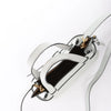 Secondhand LOEWE Gate Mini Top Handle Leather 2Way Handbag in Gray