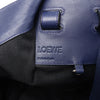 Secondhand LOEWE Hammock Medium Leather 2Way Handbag in Navy Blue