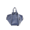 Secondhand LOEWE Hammock Medium Leather 2Way Handbag in Navy Blue