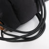 LOEWE Puffy Yago Leather x Nylon Backpack in Black x Brown Secondhand
