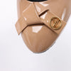 Secondhand Louis Vuitton 16 years Patent Leather Heels in Black x Beige NL0186, Size EU 40