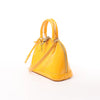 Louis Vuitton Alma BB Monogram Vernis 2Way Handbag in Yellow M91697 Secondhand