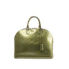 Louis Vuitton Alma GM Vernis Leather Handbag in Green M91558 Secondhand