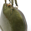 Louis Vuitton Alma GM Vernis Leather Handbag in Green M91558 Secondhand