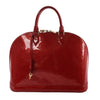 Louis Vuitton Alma GM Vernis Leather Handbag in Red M93596 Secondhand