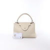 Secondhand Louis Vuitton Capucines GM Taurillon Leather Handbag in Beige