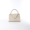 Secondhand Louis Vuitton Capucines GM Taurillon Leather Handbag in Beige