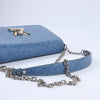 Louis Vuitton Epi Leather Twist Shoulder Bag GM in Denim Blue Secondhand