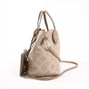Louis Vuitton Hina Monogram Mahina Leather Shoulder Bag in Beige M54351 Secondhand