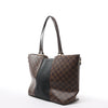 Louis Vuitton Jersey MM Damier x Leather 2Way Shoulder Bag in Brown x Black N44023 Secondhand