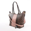 Louis Vuitton Jersey Damier x Leather 2Way Shoulder Bag in Brown x Pink N44041 Secondhand