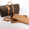 Louis Vuitton Monogram Canvas Keepall Bandoulière 60 Travel Bag M41412 Secondhand