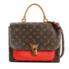Louis Vuitton Monogram Marignan 2Way Female Handbag in Brown x Red M44286 Secondhand