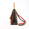 Secondhand Louis Vuitton Monogram Marignan 2Way Female Handbag in Brown x Red M44286