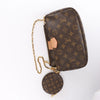 Secondhand Louis Vuitton Multi Pochette Accessoires Monogram Canvas Handbag in Brown