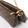 Secondhand Louis Vuitton Multi Pochette Accessoires Monogram Canvas Handbag in Brown