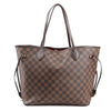Louis Vuitton Damier Ebene Neverfull MM Shoulder Bag in Brown N51105 Secondhand
