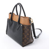 Louis Vuitton On My Side MM Monogram Leather 2Way Handbag in Brown x Black M53823 Secondhand