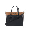 Louis Vuitton On My Side MM Monogram Leather 2Way Handbag in Brown x Black M53823 Secondhand