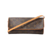 Louis Vuitton Pochette Twin GM Monogram Canvas Crossbody Bag in Brown M51852 Secondhand