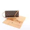 Secondhand Louis Vuitton Pochette Twin GM Monogram Canvas Crossbody Bag in Brown M51852