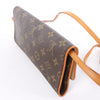 Secondhand Louis Vuitton Pochette Twin GM Monogram Canvas Crossbody Bag in Brown M51852