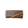 Louis Vuitton Pochette Twin GM Monogram Canvas Crossbody Bag in Brown M51852 Secondhand