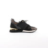 Louis Vuitton Runaway line 21 years Mesh x Leather Sneakers in Black GO0281, Size 39 Secondhand