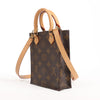 Secondhand Louis Vuitton Sac Plat Petit Monogram Canvas 2Way Handbag in Brown M69442
