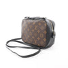 Secondhand Louis Vuitton Saintonge Monogram Canvas Crossbody Bag in Brown x Black M43555