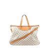 Secondhand Louis Vuitton Siracusa GM Damier Azur 2Way Handbag in Beige N41111