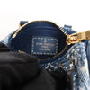 Secondhand Louis Vuitton Speedy Micro Monogram Denim Handbag in Blue