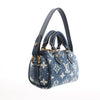 Secondhand Louis Vuitton Speedy Micro Monogram Denim Handbag in Blue