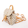 Secondhand Louis Vuitton Sperone BB Damier Azur Backpack in Beige N44026