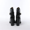 Secondhand Louis Vuitton Star Trail Line 21 years Monogram Patent Leather Ankle Boots in Black MA0231, Size 38 EU