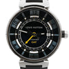 Louis Vuitton Tambour Q113K SG7133 SS & Rubber AT Watch with Black Dial Secondhand
